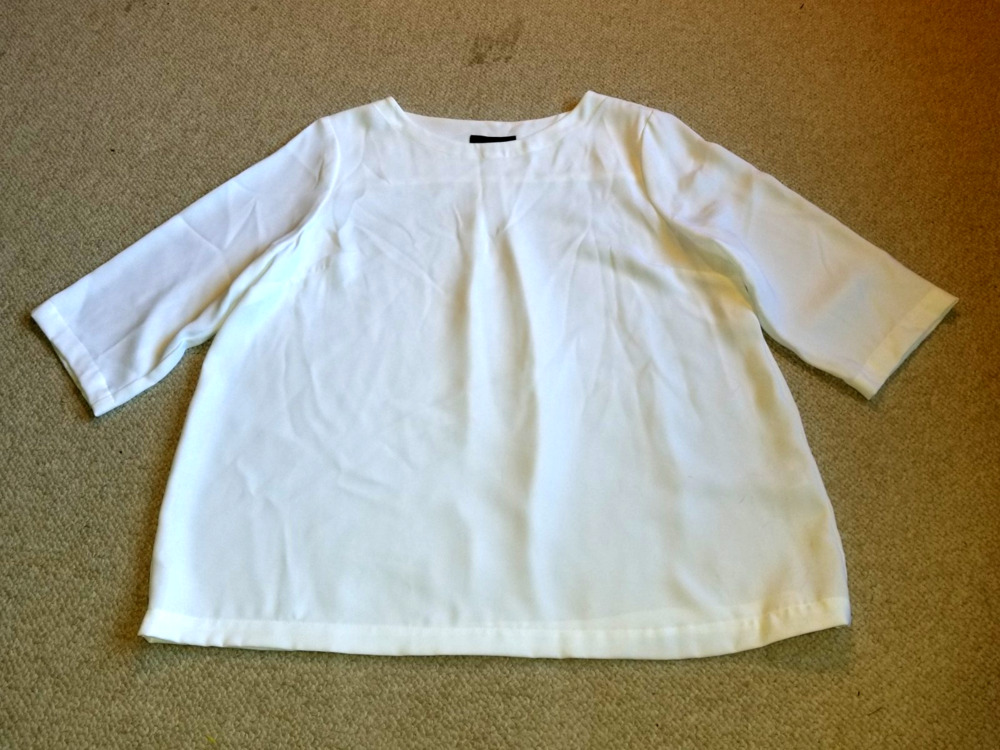 Womens Top-J. JILL WEAREVER COLLECTION-ivory "easy care" tunic capsule-PL